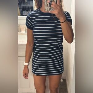 Lulu's Blue Striped Mini Dress